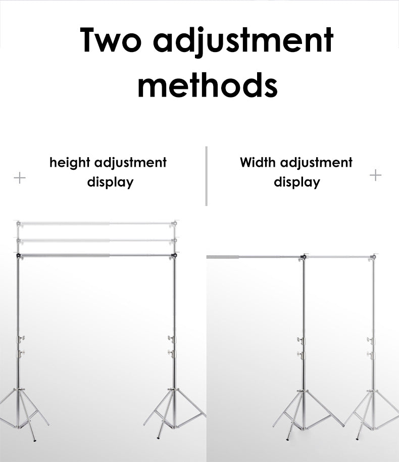 Fox 3x2.8m Stainless Steel Equipment Framework Telescopic Stand Adjustable Photographic Backdrop Display Stand