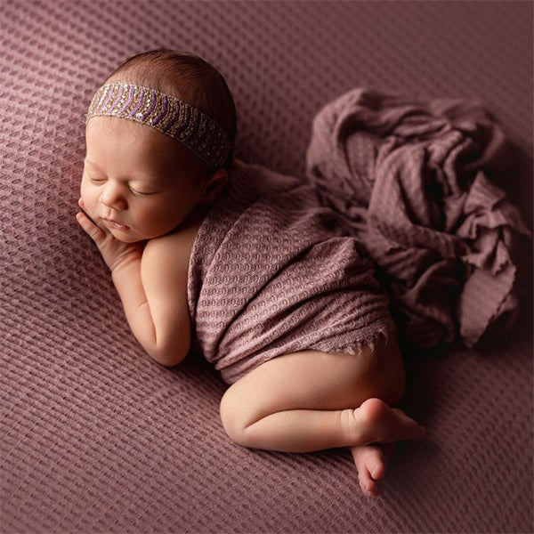 Fox 40x150cm Newborn Baby Lattice Posing Wrap Fabric - Foxbackdrop