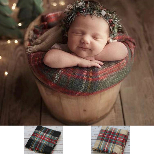 Fox 140x140cm Christmas Blankets for Newborn Photography Prop