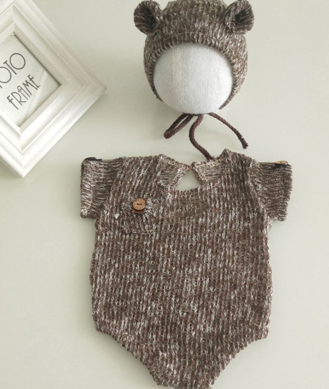 Fox  Studio Props Newborn Baby Clothing Outfits with Hat Kit for Photography - Foxbackdrop