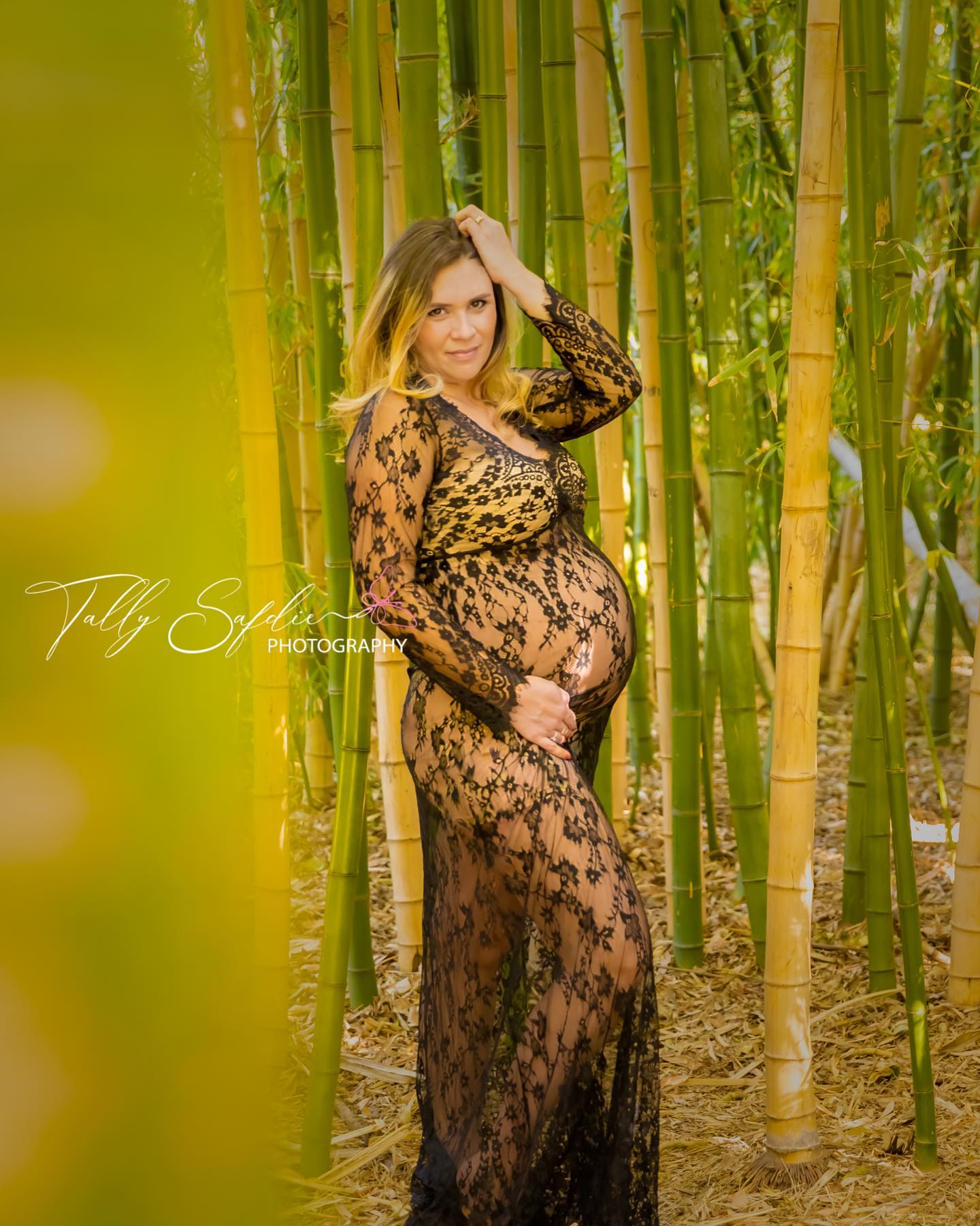Fox Sexy Illusion Long White Lace Maternity Dress for Photography - Foxbackdrop