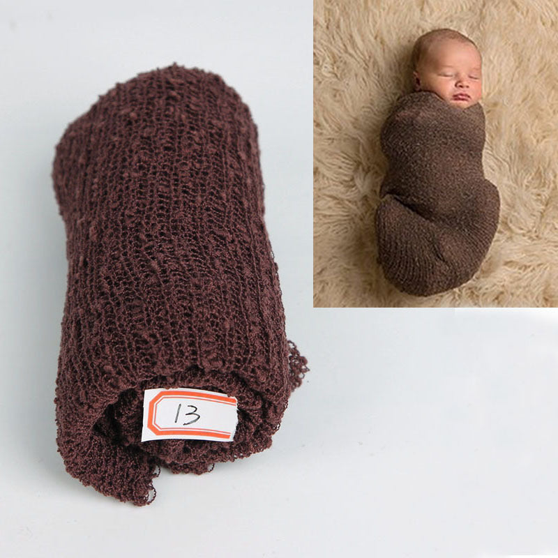 Fox 40x150cm Cotton Yarn Newborn Baby Swaddle Posing Wrap Fabric - Foxbackdrop