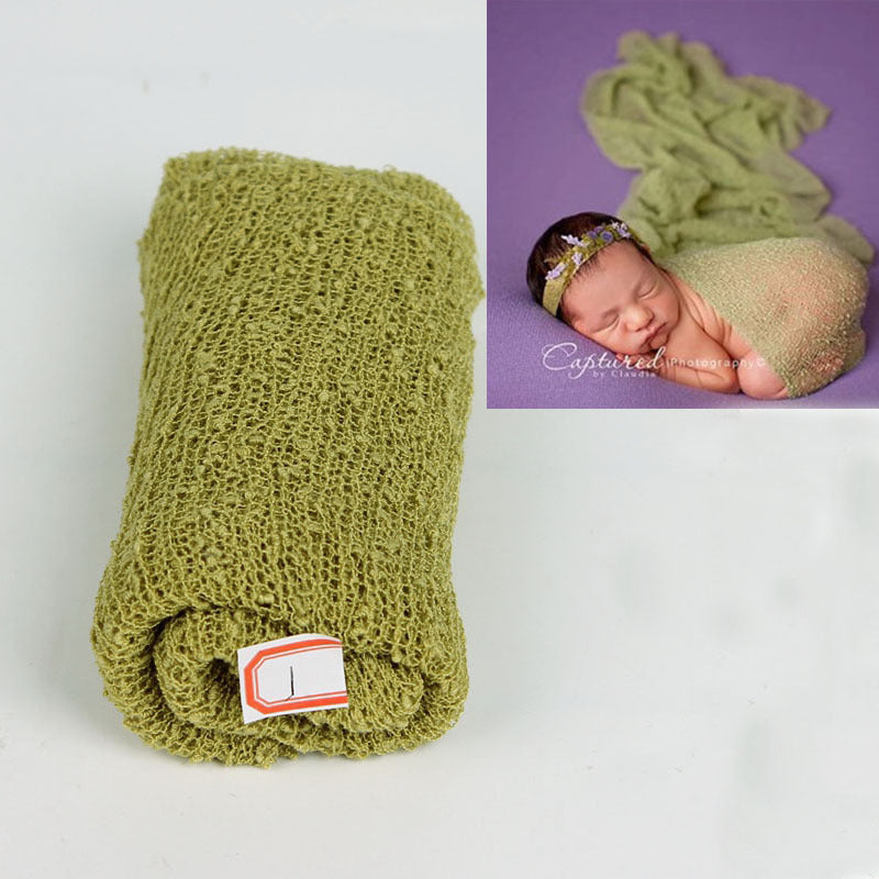 Fox 40x150cm Cotton Yarn Newborn Baby Swaddle Posing Wrap Fabric - Foxbackdrop