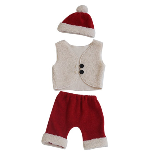 Fox 3pcs Christmas Baby Vest Outfits for Photography Prop - Foxbackdrop