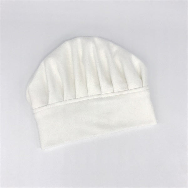 Fox Newborn Baby White Cotton Chef Hat Photo Prop - Foxbackdrop