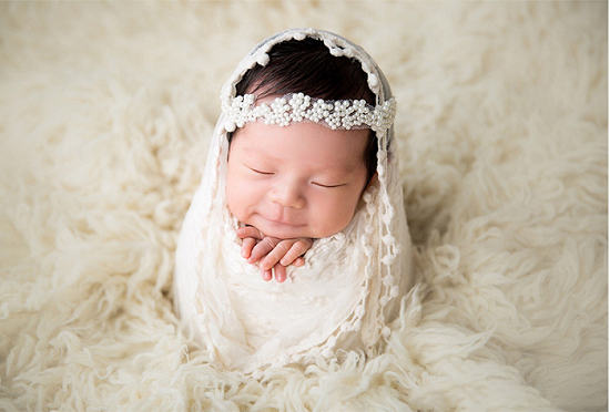 Fox 40x185cm Baby Lace Newborn Swaddle Posing Wrap Fabric
