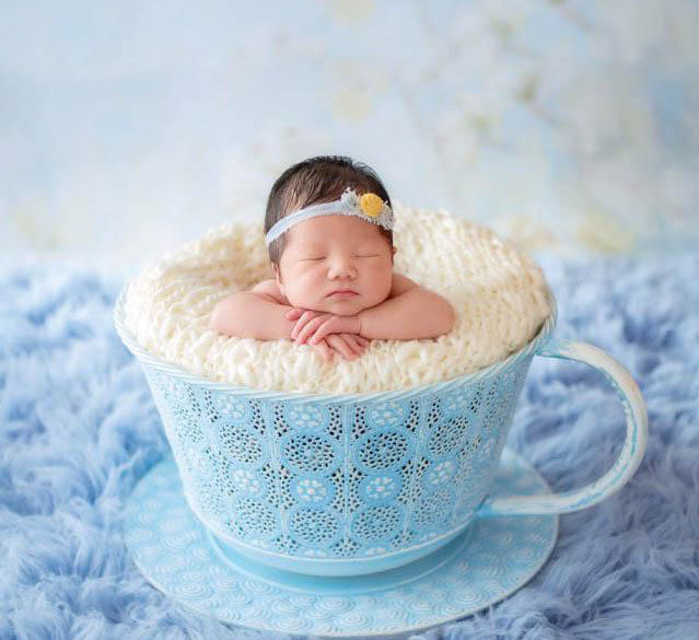 Fox Iron Milk Cup for Newborn Photoshoot Photo Studio Props - Foxbackdrop
