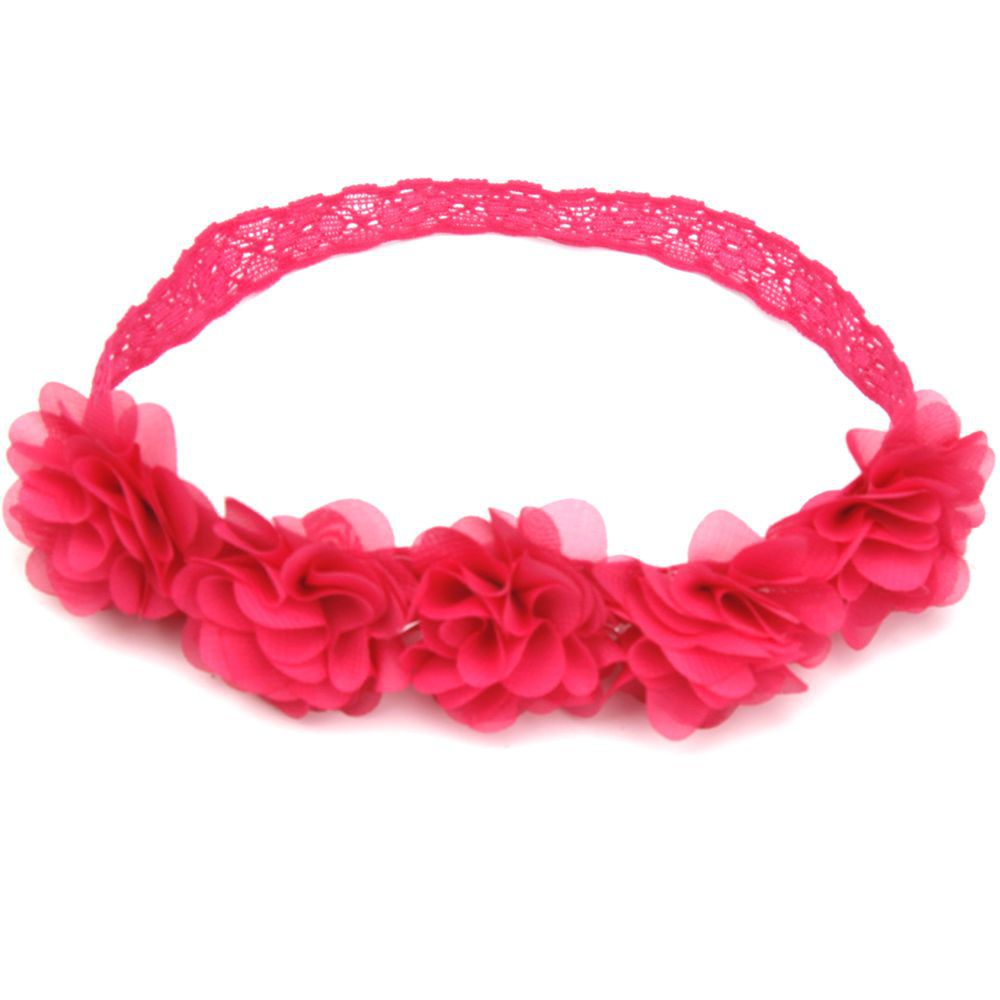Fox Chiffon Flower Headband Photo Headband Hair Accessories Lace Hairband