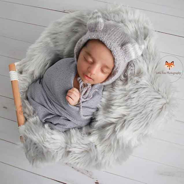 Fox Rolled Vintage White Wood Newborn Vinyl Backdrop - Foxbackdrop