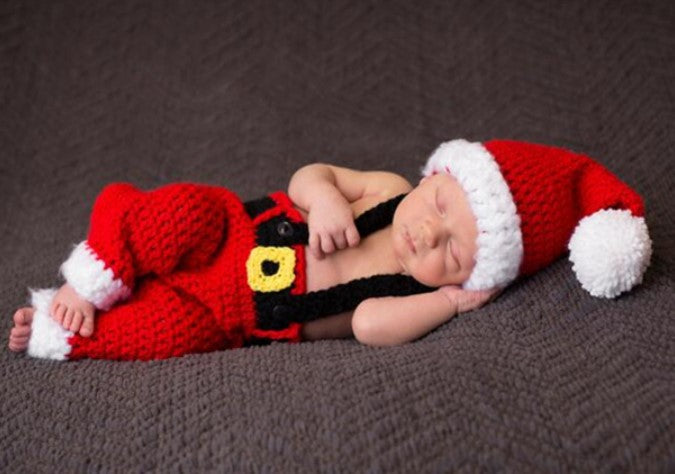 Fox Knitting Newborn Prop Christmas Photography Outfit Hat Clothes - Foxbackdrop