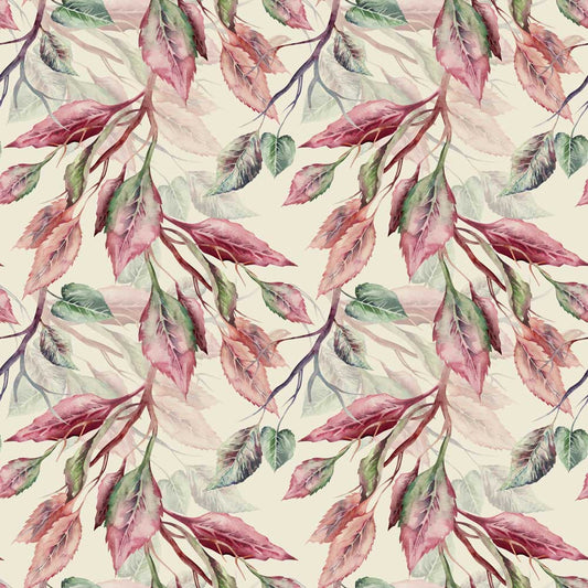 Fox Rolled Vintage Leaves Vinyl Photo Backdrops - Foxbackdrop