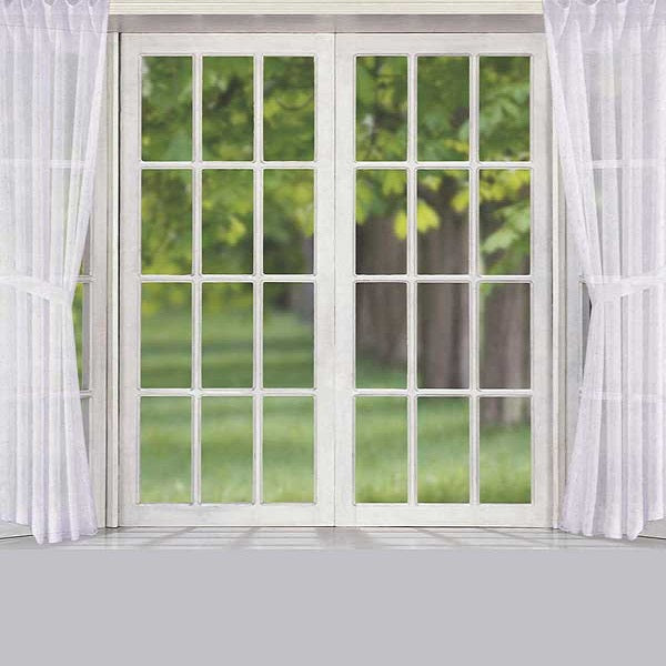 Fox Spring Green Window Adult Vinyl Backdrop Photography - Foxbackdrop