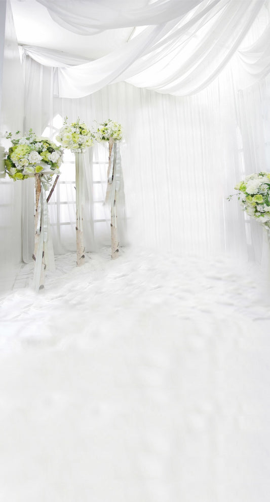 RTS Fox White Wedding Pure Vinyl Photography Backdrop