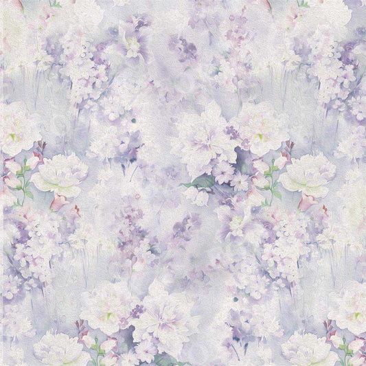 Fox Purple Flower Vintage Portrait Vinyl Backdrop for Photography