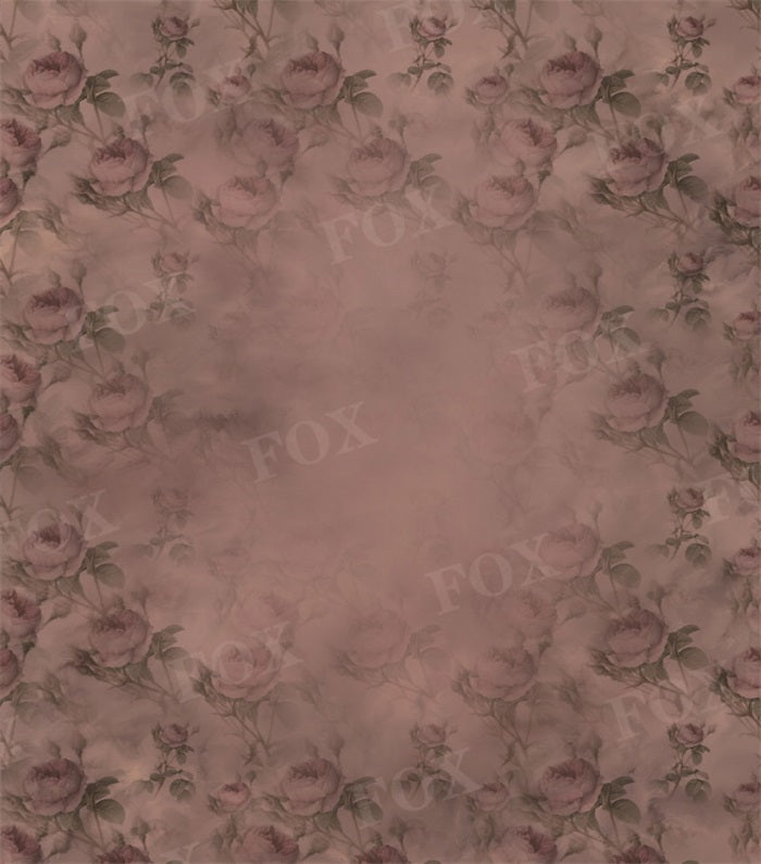 Fox Dark Brown Rose Vinyl Photography Backdrop
