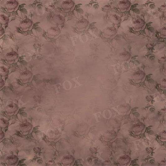 Fox Dark Brown Rose Vinyl Photography Backdrop