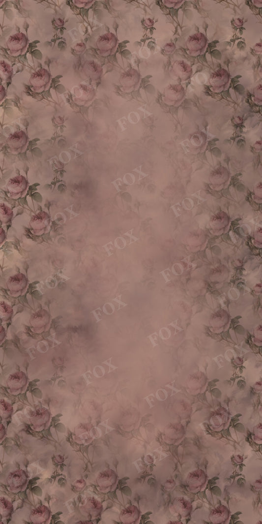 Fox Sweep Fabric Backdrop Dark Brown Rose for Photography
