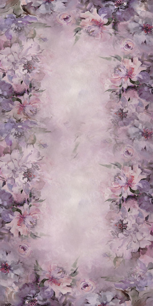 Fox Sweep Fabric Backdrop Purple Peony for Photography