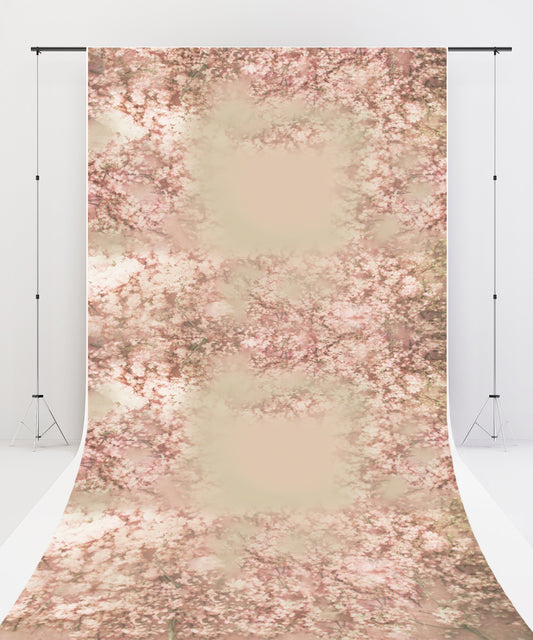 Fox Sweep Fabric Backdrop Small Flowers Spring for Photography
