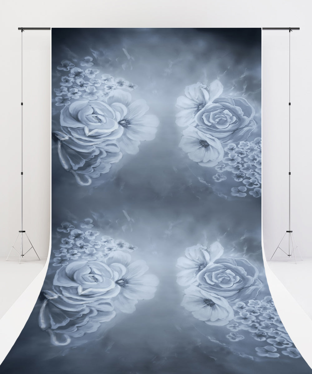 Fox Sweep Fabric Backdrop Lowers Gray Dreamy for Photography