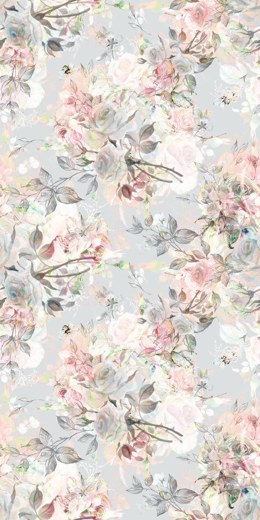 Fox Sweep Fabric Backdrop Retro Flowers for Photography