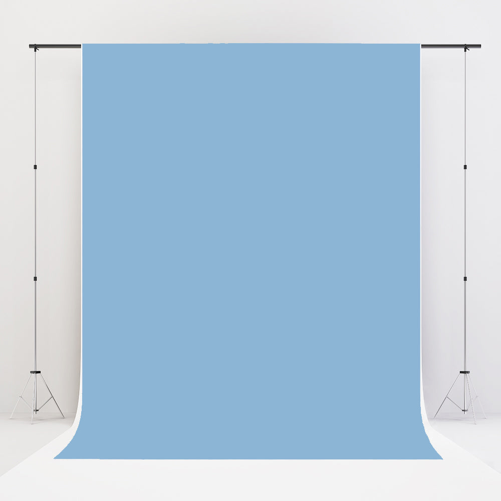 Fox Vintage Solid Sky Blue Photography Vinyl/Fabric Backdrop Designed by JT photography