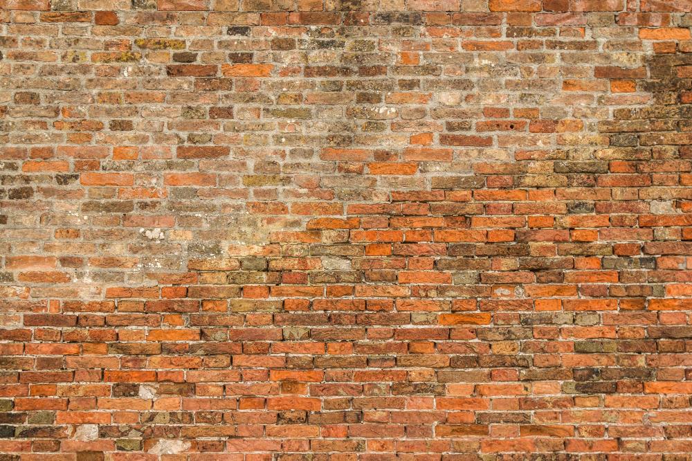 Fox Red Brick Wall Fabric/Vinyl Backdrop for Photography