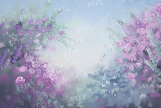 Fox Serene Spring Floral Vinyl Photography Backdrop