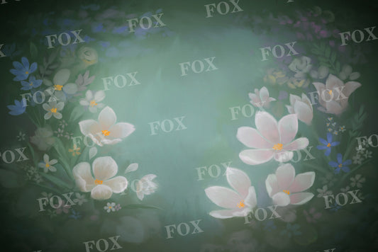Fox Pure Lotus Floral Vinyl Photography Backdrop