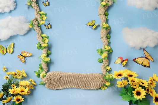 Fox Swinging Vinyl Backdrops for Newborn Photography