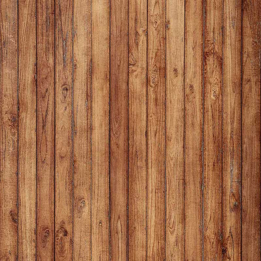 Fox Rolled Brown Wood Board Vinyl Photography Backdrop - Foxbackdrop