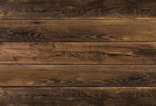 Fox Dark Brown Floor Wood Vinyl Photography Backdrop - Foxbackdrop