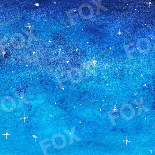Fox Crystal Blue Abstract Vinyl Backdrop for Photography