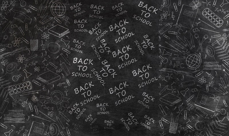 Fox Back to School Maths Thick Vinyl Photos Backdrop