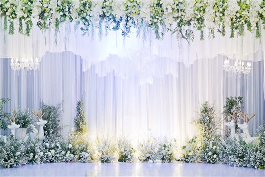 Fox Spring Wedding Curtain Photography Fabric/Fabric/Vinyl Backdrop