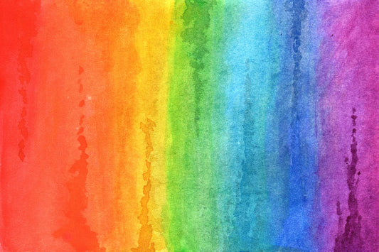 Fox Rainbow Painting Colorful Vinyl Photography Backdrop