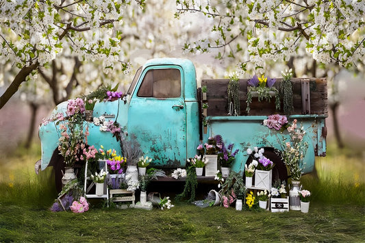 Fox Spring Outdoor Photography Truck Vinyl Backdrop