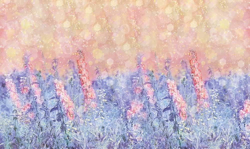 Fox Spring Lavender Bokeh Photography Vinyl Backdrop