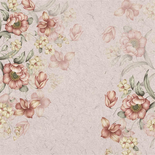 Fox Beautiful Flower Floral Vinyl Photography Backdrop