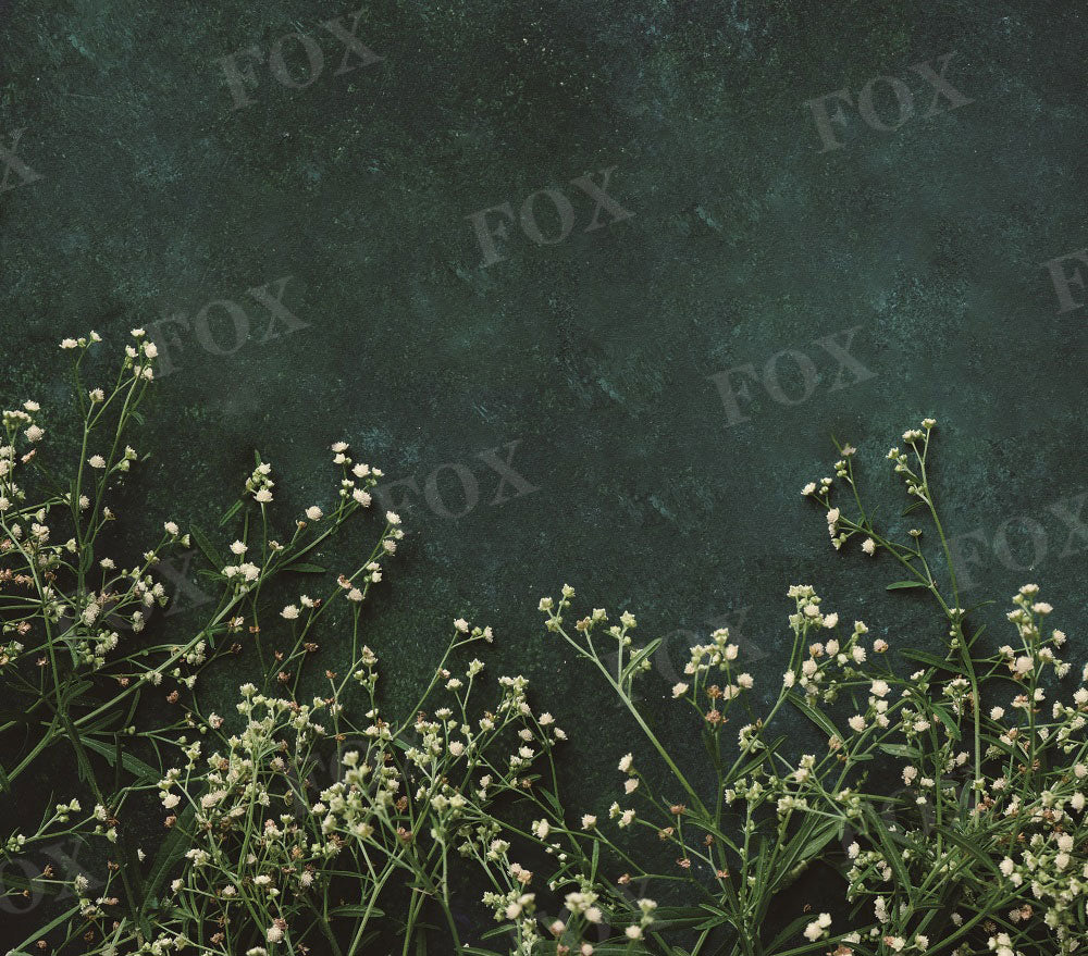 Fox Dad Father's Day White Fresh Bloom Twigs Spring Vinyl Backdrop