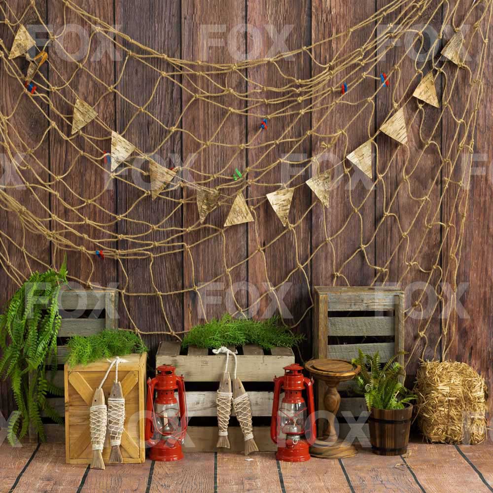 Fish Net Backdrop Buy discount Fox Rolled Summer Fishing Net Vinyl Photography Backdrop ...