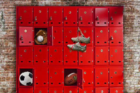 Fox Sport Football Baseball Locker Room Vinyl Backdrop