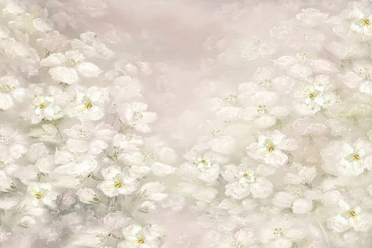 RTS Fox Abstract Vintage Flowers Lila Photography Fabric Backdrop Designed by JT photography