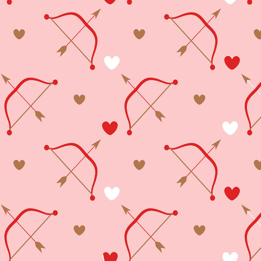 Fox Valentine's Day Cupid's Arrow Love Vinyl Backdrop