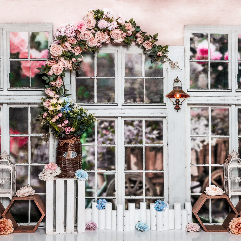 Fox Vintage Pink Garden Spring Vinyl/Fabric Backdrop – Foxbackdrop