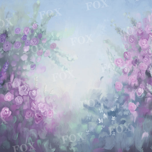 Fox Serene Spring Floral Vinyl Photography Backdrop