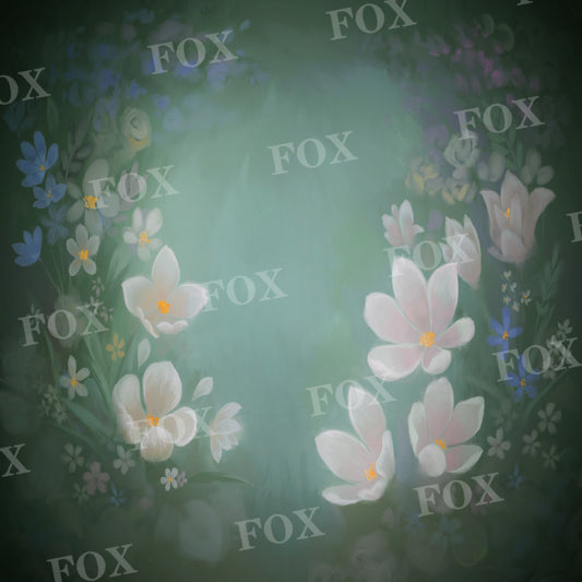 Fox Pure Lotus Floral Vinyl Photography Backdrop