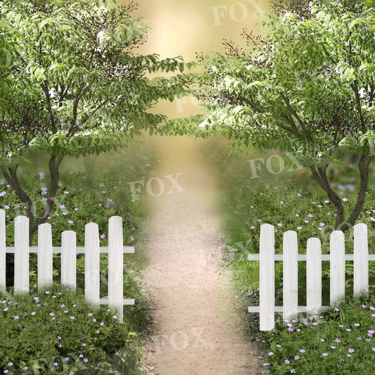 Fox Spring Garden Path With Sweep Option Vinyl/Fabric Backdrop