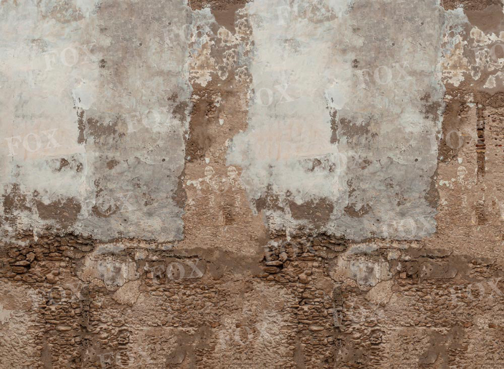 Fox Brown Brick Wall Fabric/Vinyl Backdrop for Photography