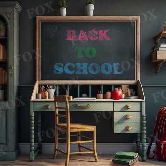 Fox Back To School Classroom Vinyl Backdrop Designed By Blanca Perez